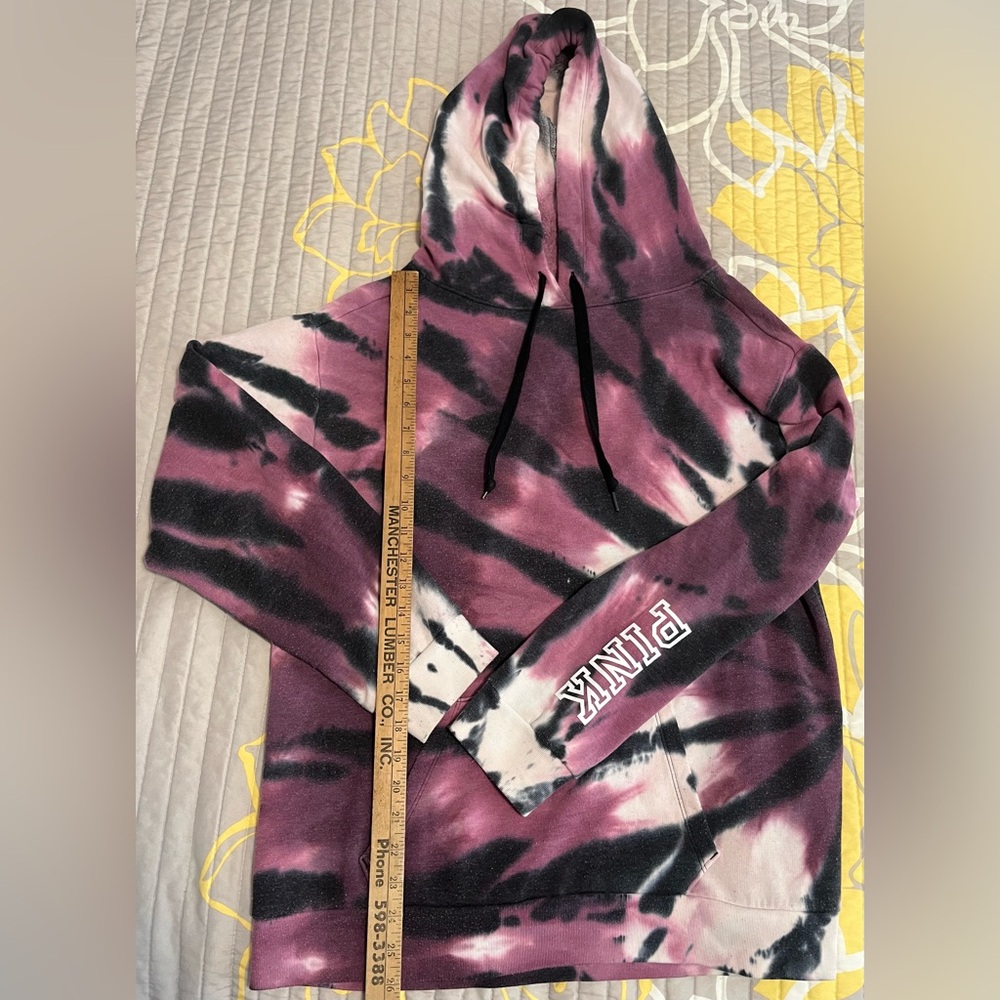 PINK Victoria's Secret Purple Tie-Dye Hoodie